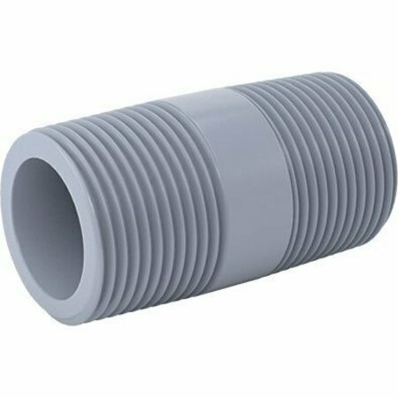 BSC PREFERRED CPVC Pipe for Hot Water Threaded on Both Ends 1 NPT 2-1/2 Long 6810K116